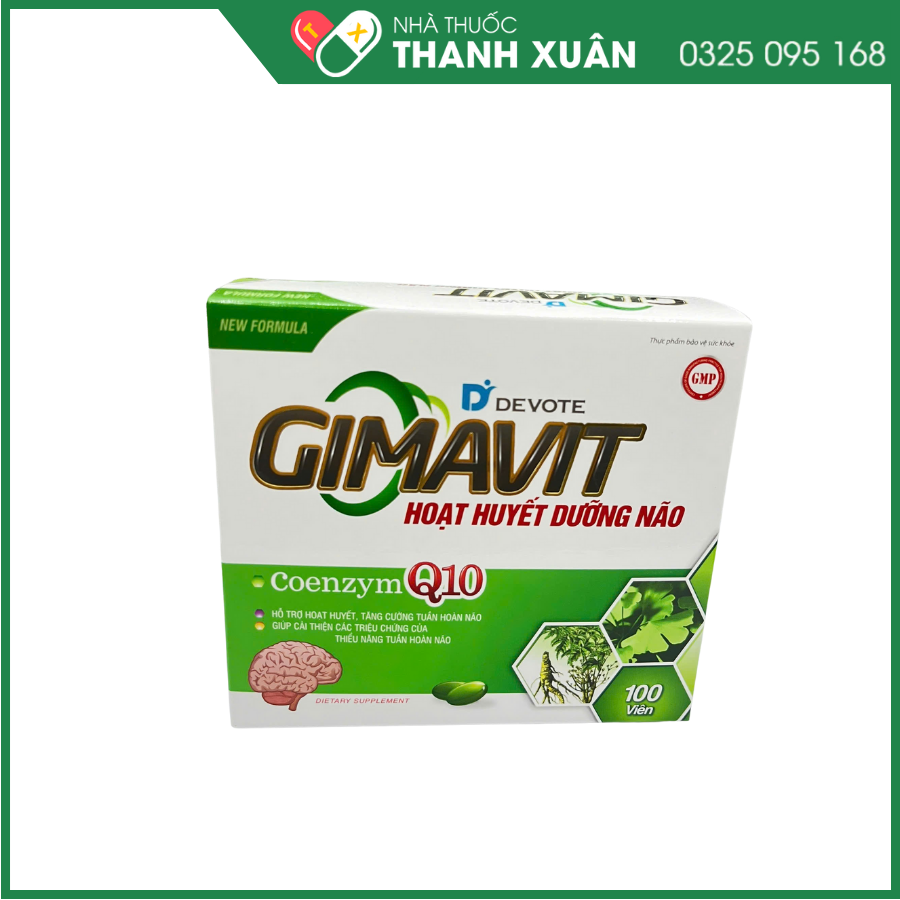 Devote Gimavit - Hỗ trợ hoạt huyết, tăng cường tuần hoàn và lưu thông máu não